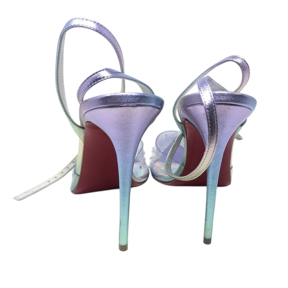 NIB Christian Louboutin Spikaqueen Crystal Pointed Toe Stiletto Heels Size 38.5 - Picture 7 of 16